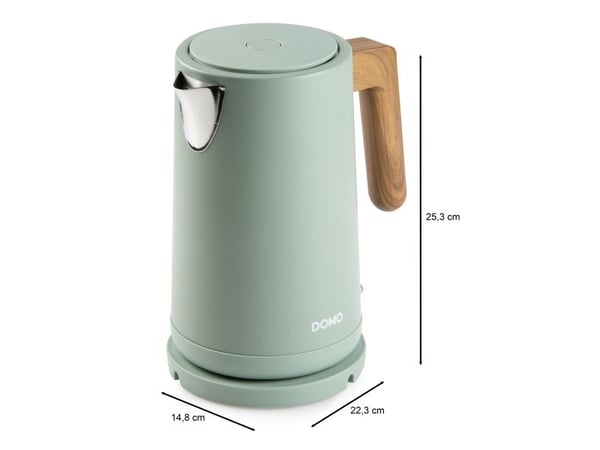 Domo DO9282WK, 1,7 l, 2200 W, Salvie, Vannivåindikator, Trådløs, Filtrering