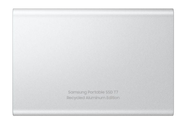 Samsung T7 Resurrected MU-PD1T0G - SSD - kryptert - 1 TB - ekstern (bærbar) - USB 3.2 Gen 2 (USB-C kontakt) - 256-bit AES - sølv