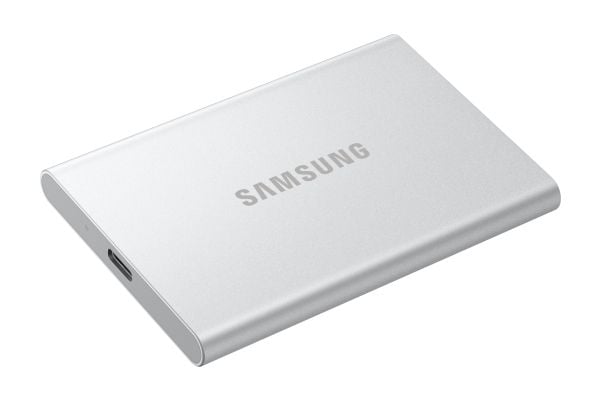 Samsung T7 Resurrected MU-PD1T0G - SSD - kryptert - 1 TB - ekstern (bærbar) - USB 3.2 Gen 2 (USB-C kontakt) - 256-bit AES - sølv