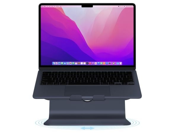 Rain Design MSTAND360 LAPTOP STAND WITH 360, PC-stativ, Sort, Aluminium, 30,5 cm (12"), 38,1 cm (15"), 38,1 cm (15")