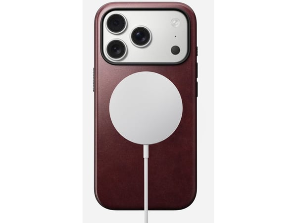 Nomad Modern Leather Case, Suojus, Apple, iPhone 17 Pro, 16 cm (6.3"), Bordeaux