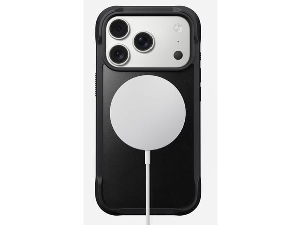 Nomad Rugged Leather Case, Mobilskal, Apple, iPhone 17 Pro, 16 cm (6.3"), Svart