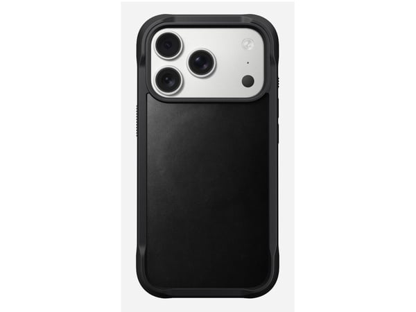 Nomad Rugged Leather Case, Mobilskal, Apple, iPhone 17 Pro, 16 cm (6.3"), Svart