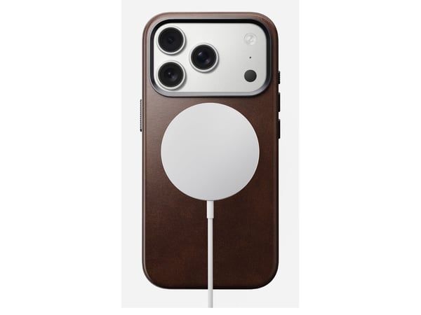 Nomad Traditional Leather Case, Mobilskal, Apple, iPhone 17 Pro, 16 cm (6.3"), Brun