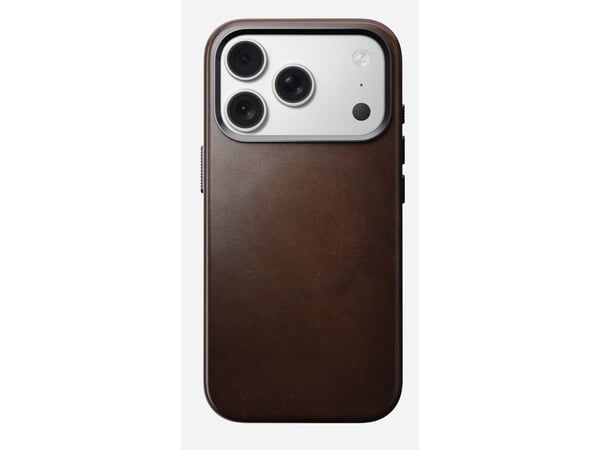 Nomad Traditional Leather Case, Mobilskal, Apple, iPhone 17 Pro, 16 cm (6.3"), Brun