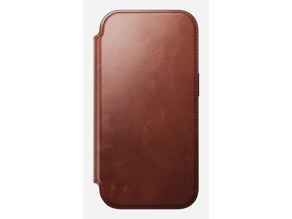Nomad Modern Leather Folio, Folio-kotelo, Apple, iPhone 17 Pro, 16 cm (6.3"), Ruskea