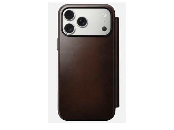 Nomad Modern Leather Folio, Folio, Apple, iPhone 17 Pro Max, 16 cm (6.3"), Brun