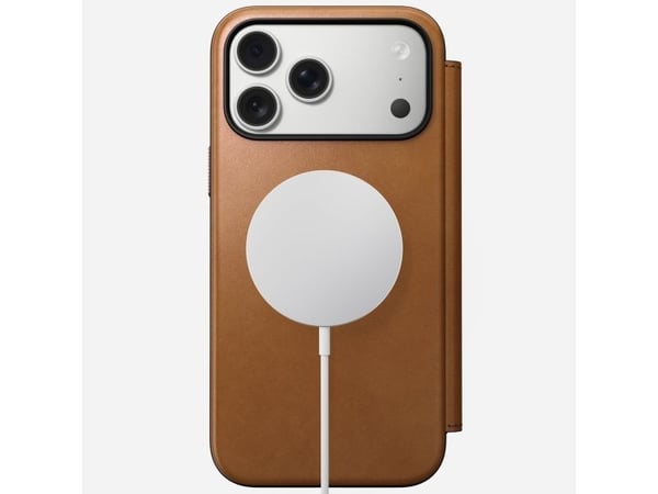 Nomad Modern Leather Folio, Folio, Apple, iPhone 17 Pro Max, 17,5 cm (6.9"), Tan (gul-brun)