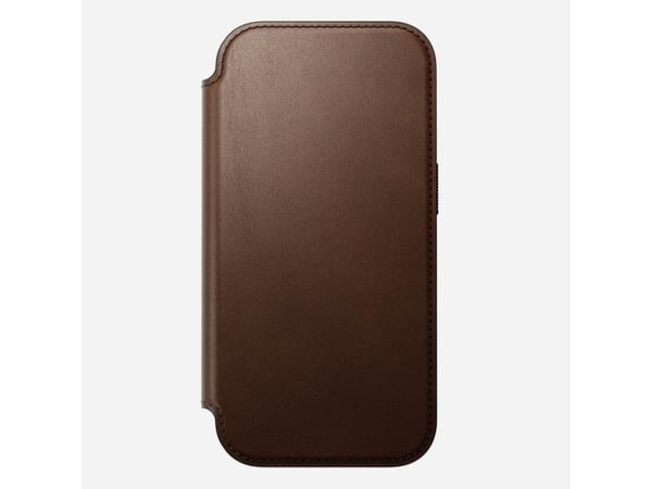 Nomad Modern Leather Folio, Folio-kotelo, Apple, iPhone 17 Pro, 16 cm (6.3"), Ruskea