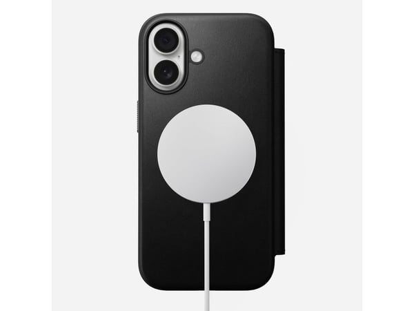 Nomad Modern Leather Folio, Folio, Apple, iPhone 17, 16 cm (6.3"), Svart