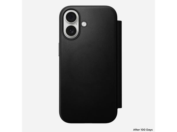 Nomad Modern Leather Folio, Folio, Apple, iPhone 17, 16 cm (6.3"), Svart