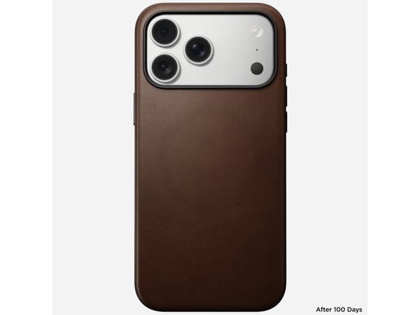 Nomad Modern Leather Case, Mobilskal, Apple, iPhone 17 Pro Max, 17,5 cm (6.9"), Brun