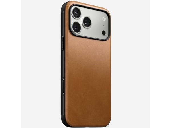 Nomad Modern Leather Case, Etui, Apple, iPhone 17 Pro Max, 17,5 cm (6.9"), Tan (gul-brun)