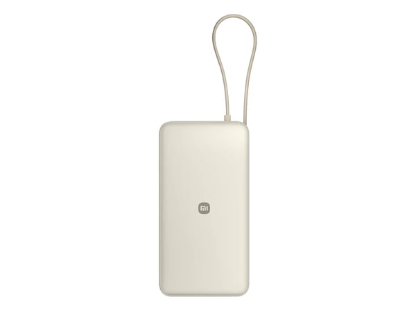 Xiaomi PB2067 - Strømbank - integrated cable - 20000 mAh - 74.37 Wh - 67 watt - 3.25 A - Fast Charge, QC 2.0, QC 3.0, QC 3.5, PD 2.0, Power Deliver...