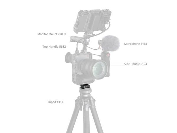 SmallRig 5802, Svart, Aluminium, Rustfritt stål, 182 g, 152 mm, 63,9 mm, 109,5 mm