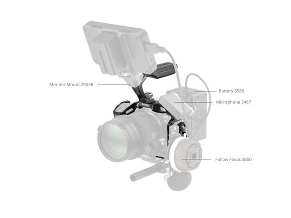 SmallRig 5960, 174 mm, 129 mm, 182,5 mm, 307,6 g, 180 mm, 129,5 mm
