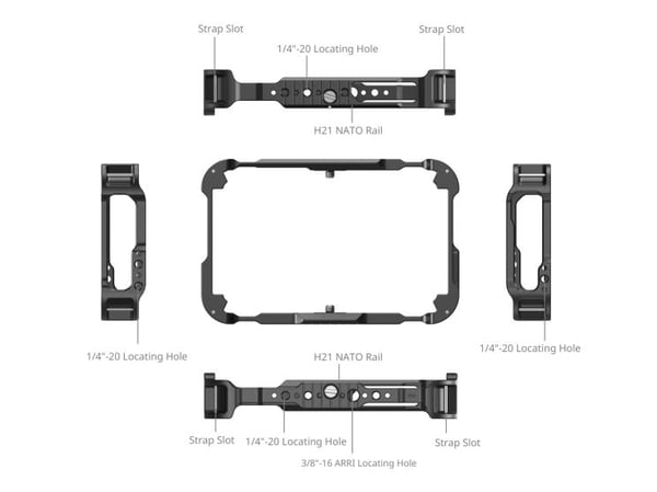 SmallRig 5708, Ninja, TX / TX GO, Sort, HDMI, USB