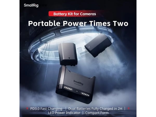 SmallRig 5487, Lithium-Ion (Li-Ion), 2 stykker, Batterier medfølger