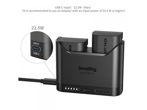 SmallRig 5485, Lithium-Ion (Li-Ion), Batterier medfølger