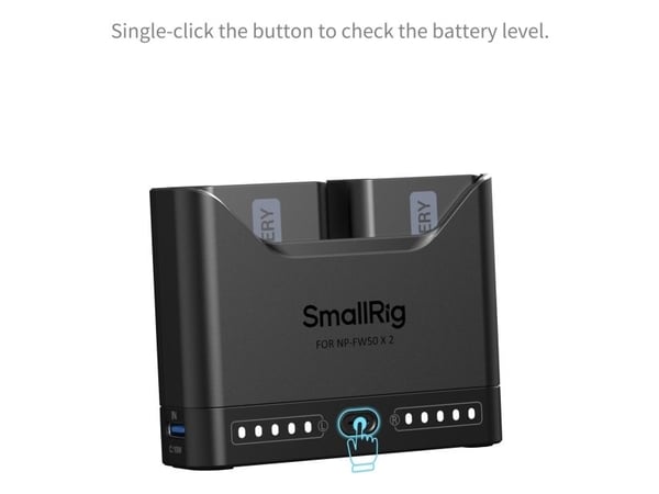SmallRig 5488, Lithium-Ion (Li-Ion), 2 stykker, Batterier medfølger