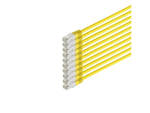 S/CONN RJ45-RJ45, m-m, 0.5m, 0,5 m, Cat6, S/FTP (S-STP), RJ-45, RJ-45, Hvit