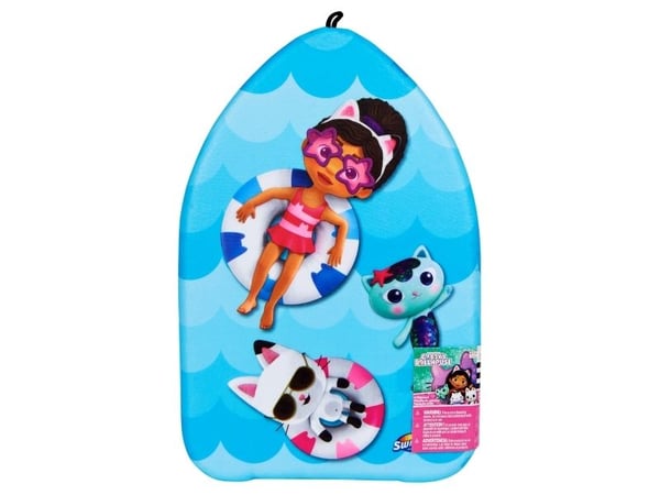 SwimWays SWW SPP Gabby Kickboard INTL GML, Multifärg, Flytdyna, Barn, Honkoppling, 5 År, Gabby''s Dollhouse