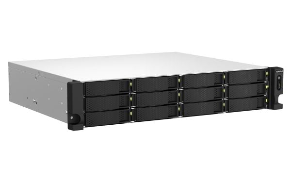 QNAP TS-1264U-RP - NAS-server - 12 brønner - kan monteres i rack - SATA 6Gb/s - RAID 0, 1, 5, 6, 10, JBOD, 50, 60 - RAM 8 GB - 2.5 Gigabit Ethernet...
