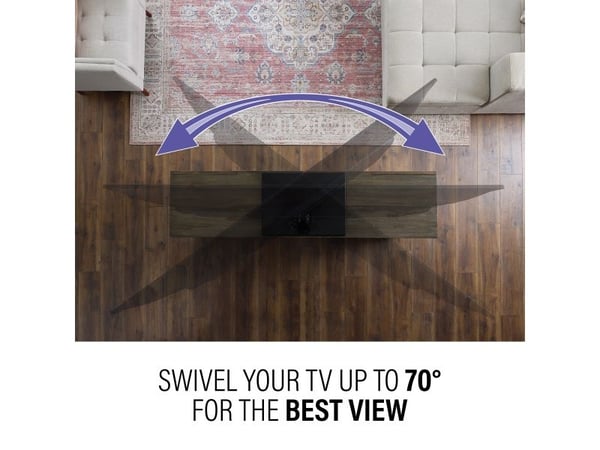 Sanus VSTV2 - Ställ - vridbar - för TV - metallbas - svart - skärmstorlek: 40"-86"