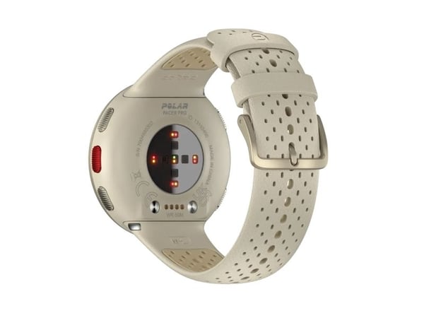 Polar Pacer Pro - Smartklokke med bånd - silikon - beige - båndbredde: S/L - display 1.2" - 32 MB - Bluetooth - 23 g - gullstøv