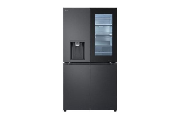 LG GMG960EVEE.AEVQEUR, Frittstående, Amerikansk dør, Sort, Knapper, Berøringskontroll, LED, På innsiden LG GMG960EVEE.AEVQEUR, Frittstående, Amerikansk dør, Sort, Knapper, Berøringskontroll, LED, På innsiden