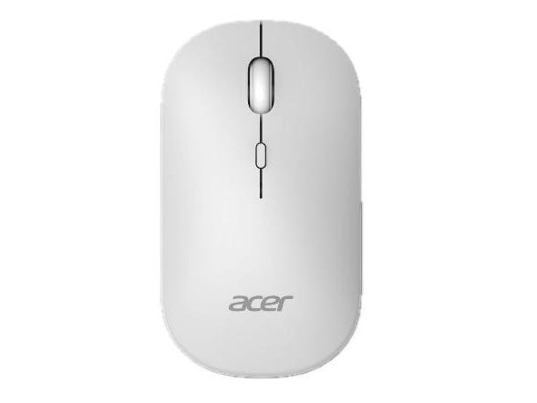 Acer AMR130, Molempikätinen, RF Wireless + Bluetooth, 1600 DPI, Valkoinen
