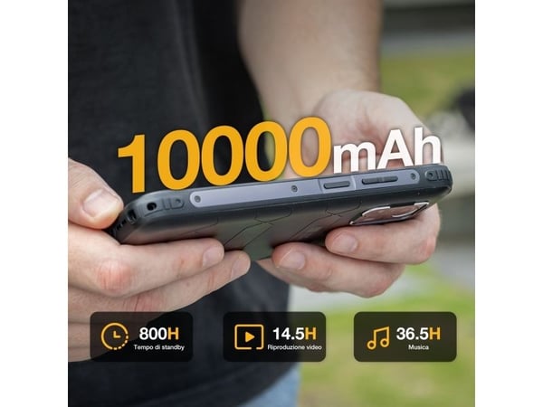 AGM H Max, 16,7 cm (6.56"), 4 GB, 256 GB, 13 MP, Android 14, musta