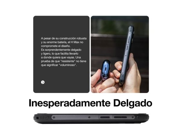 AGM H Max, 16,7 cm (6.56"), 4 GB, 256 GB, 13 MP, Android 14, musta