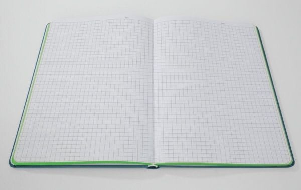 Sigel LS204, Monokromatisk, Blå, Grønn, A5, 88 ark, 80 g/m², Rute papir