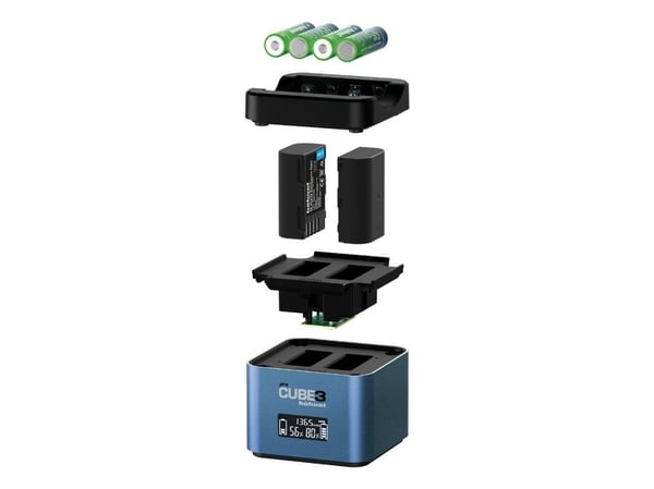Hähnel ProCube 3 Tvillingladdare Panasonic
