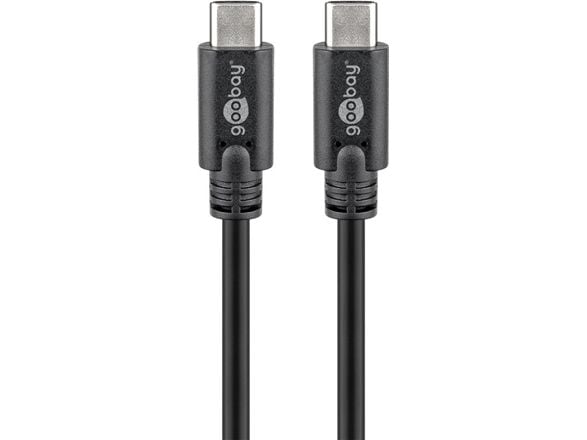goobay - USB-kabel - USB-C (hann) til USB-C (hann) - USB 3.1 - 50 cm - svart