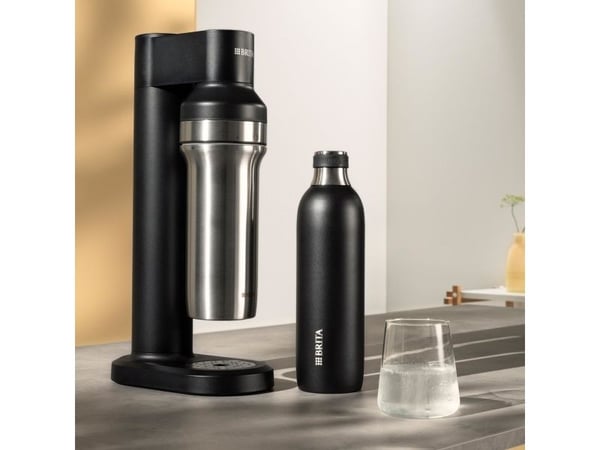 Brita SodaTRIO liten flaske i rustfritt stål svart (0,5l)