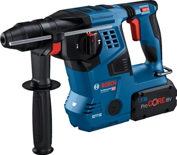 Bosch GBH 18V-28 C PROFESSIONAL, SDS Plus, Svart, Blå, Rød, Børsteløs motor, 2,8 cm, 3,3 J, 4220 bpm - SOLO