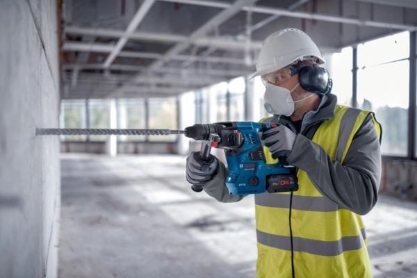 Bosch GBH 18V-28 C PROFESSIONAL, SDS Plus, Svart, Blå, Rød, Børsteløs motor, 2,8 cm, 3,3 J, 4220 bpm - SOLO