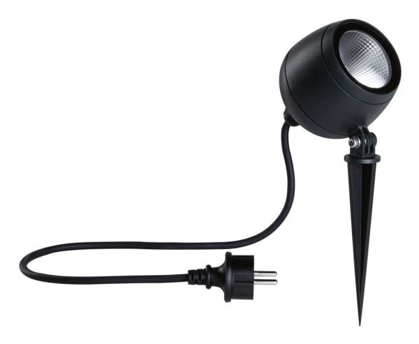 Paulmann KIKOLO LED hagespot 8W 60 grader. 500lm 3000K IP65 230V antrasitt / aluminium