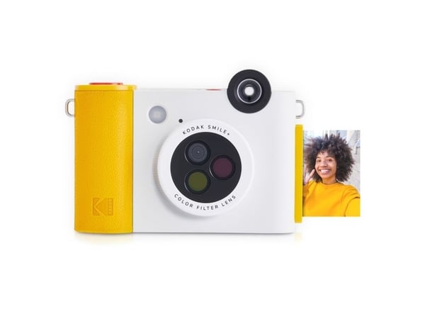 Kodak Smile+, 50,8 x 76,2 mm, Valkoinen, Keltainen, Suodatin, MicroSD (TransFlash), 5 MP, Auto