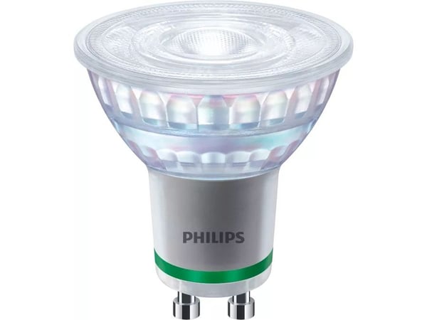 Philips - LED-pære for søkelys - form: PAR16 - klar finish - GU10 - 2.1 W (ekvivalent 50 W) - klasse A - varmt hvitt lys - 2700 K