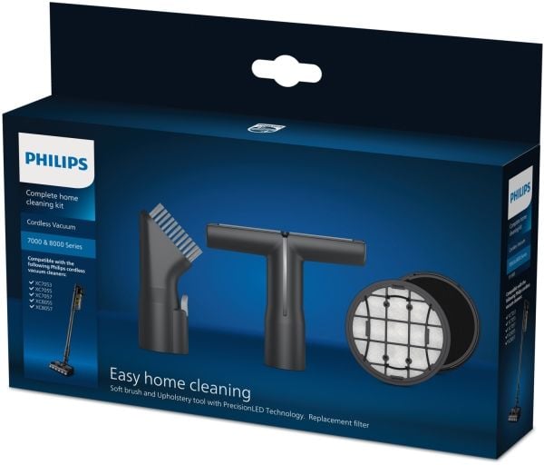 Philips Cordless VC 7000 & 8000 Series XV1685/01 Komplett hjemmerengjøringssett, Tilbehørssett, Støvsuger med stang, Philips, XC7053, XC7055, XC705...