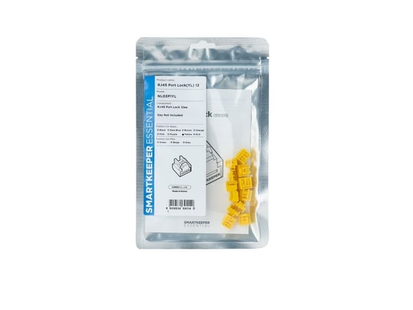 Smartkeeper NL03P1YL, Portblockerare, RJ-45, Gul, 1 styck, Polypåse, 130 mm