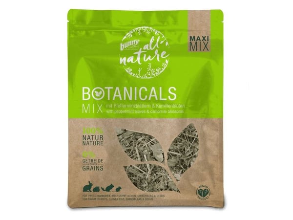 Botanicals Maxi Mix med pebermynteblade og kamilleblomster (400g)