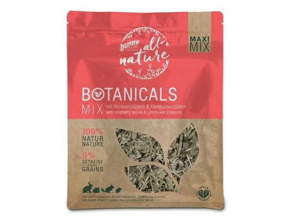 Botanicals Maxi Mix med hindbærblade og kornblomstblomster (400g)