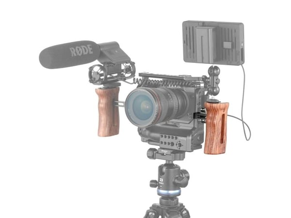 SmallRig HSN2093C, Håndtak, Svart, Tre, Aluminium, Rosen-tre, 1/4-20", 105 mm, 69 mm