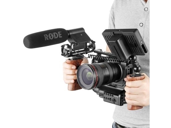 SmallRig HSN2093C, Håndtak, Svart, Tre, Aluminium, Rosen-tre, 1/4-20", 105 mm, 69 mm