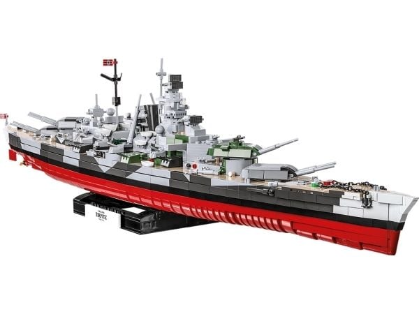 COBI -4839, Pienoismallisotalaiva, Kokoamispakkaus, 1:300, Battleship Tirpitz, Ei sukupuolirajoitusta, World War II
