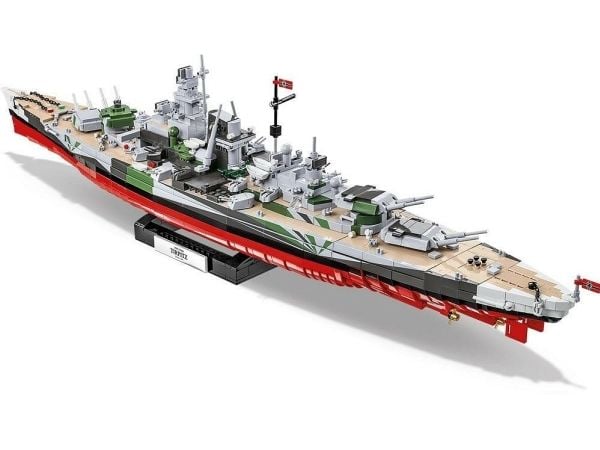 COBI -4839, Pienoismallisotalaiva, Kokoamispakkaus, 1:300, Battleship Tirpitz, Ei sukupuolirajoitusta, World War II